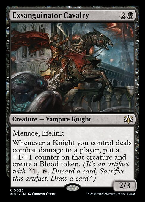 Exsanguinator Cavalry (March of the Machine Commander)